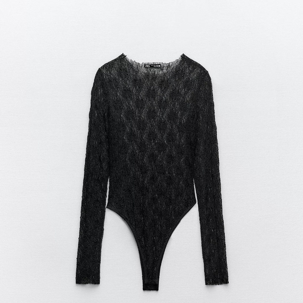 Zara Sparkling Black Top